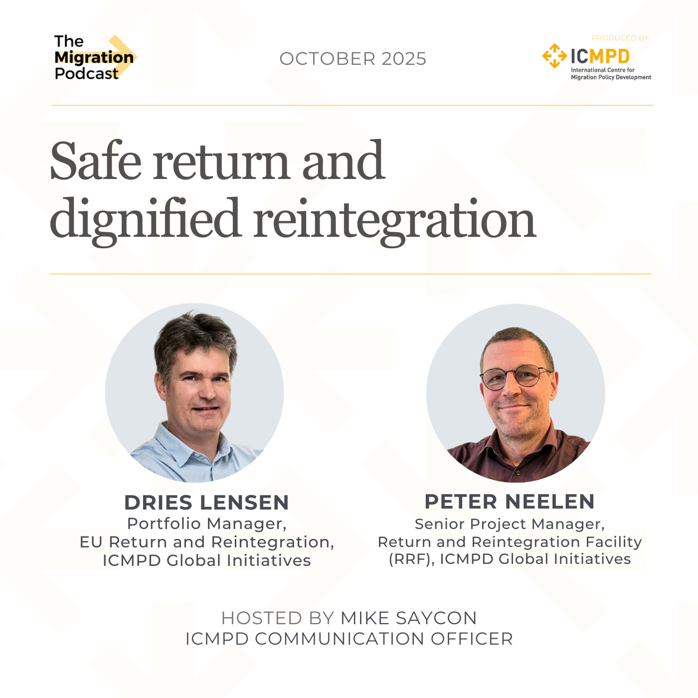 Safe return and dignified reintegration Safe return and dignified reintegration