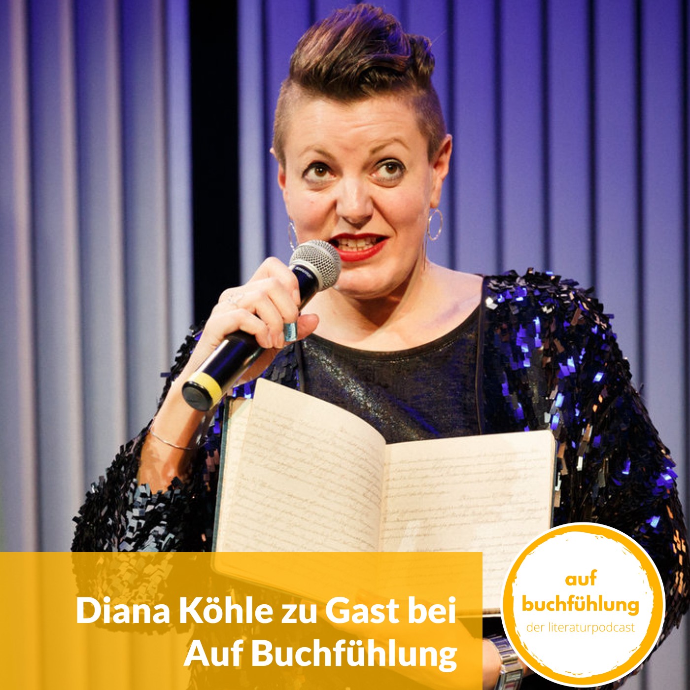 Diana Köhle spricht in Auf Buchfühlung über den Tagebuchslam